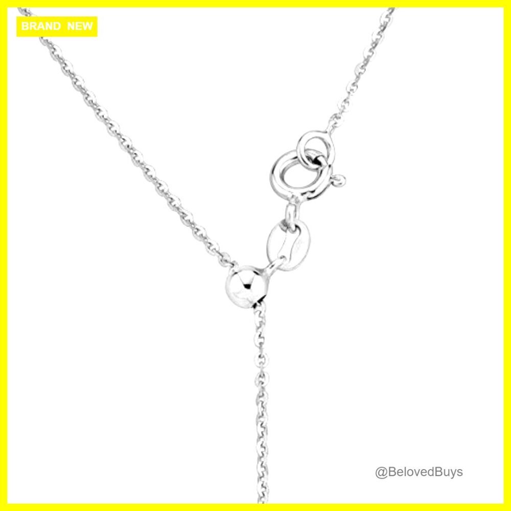 Adjustable 14-24 Inch Sterling Silver Bolo Chain Necklace, 1.3mm Thin - Picture 2 of 5